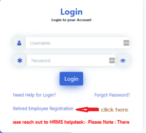 retired railway hrms digital pass